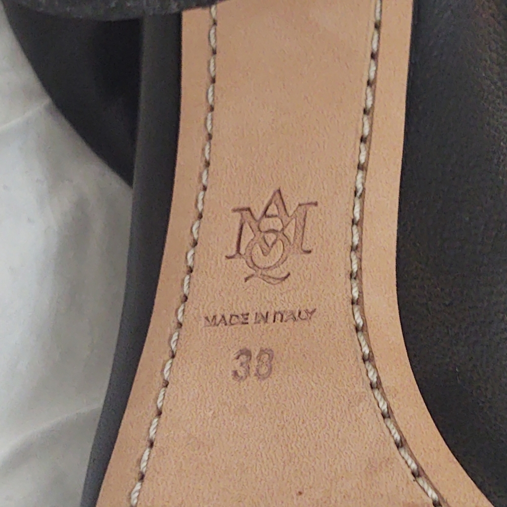Rare Alexander McQueen Napa Leather Thigh High Heel Boots- Size 8 - Picture 13 of 14
